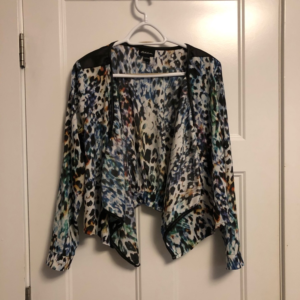 3 for $15 Rainbow Leopard Print Bomber